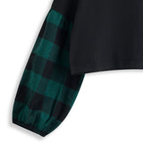 <img src="Black-Green-Plaid-Sleeves-Contrast-Crop-Tunic-Rockin-Wonder.jpg" alt="Black Green Plaid Sleeves Contrast Crop Tunic Rockin Wonder" loading="lazy">