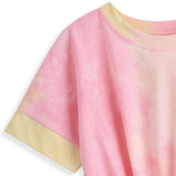 <img src="Pink-Yellow-Tie-Dye-Short-Sleeve-Tie-Front-Tunic-Rockin-Wonder.jpg" alt="Pink Yellow Tie-Dye Short Sleeve Tie Front Tunic Rockin Wonder" loading="lazy">
