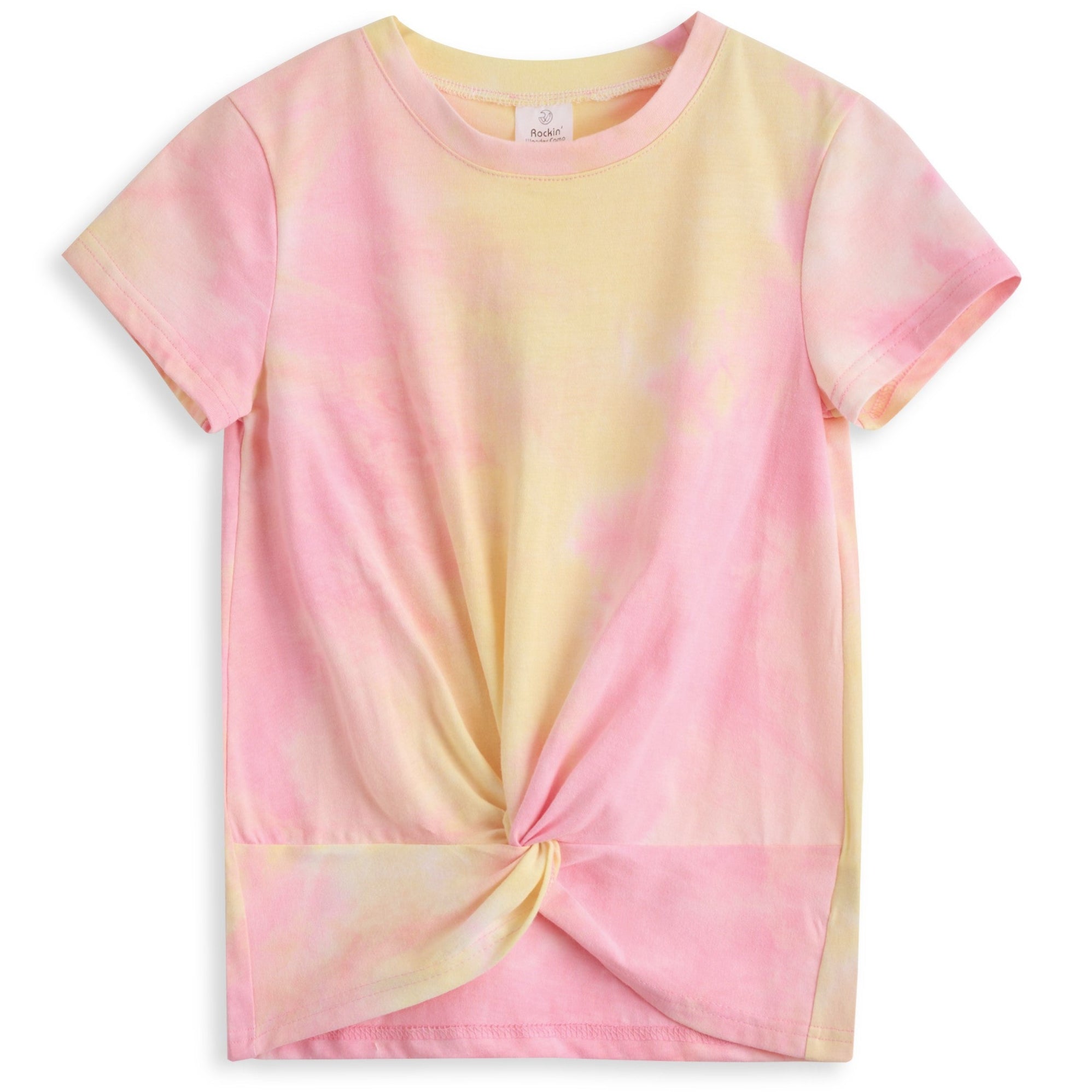 <img src="Pink-Yellow-Tie-Dye-Short-Sleeve-Twist-Front-Tunic-Rockin-Wonder.jpg" alt="Pink Yellow Tie Dye Short Sleeve Twist Front Tunic Rockin Wonder" loading="lazy">