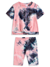 <img src="Pink-Black-Tie-Dye-Short-Sleeve-Twist-Front-Tunic-Bikeshorts-Rockin-Wonder.jpg" alt="Pink Black Tie-Dye Short Sleeve Twist Front Tunic Bikeshorts Rockin Wonder" loading="lazy">