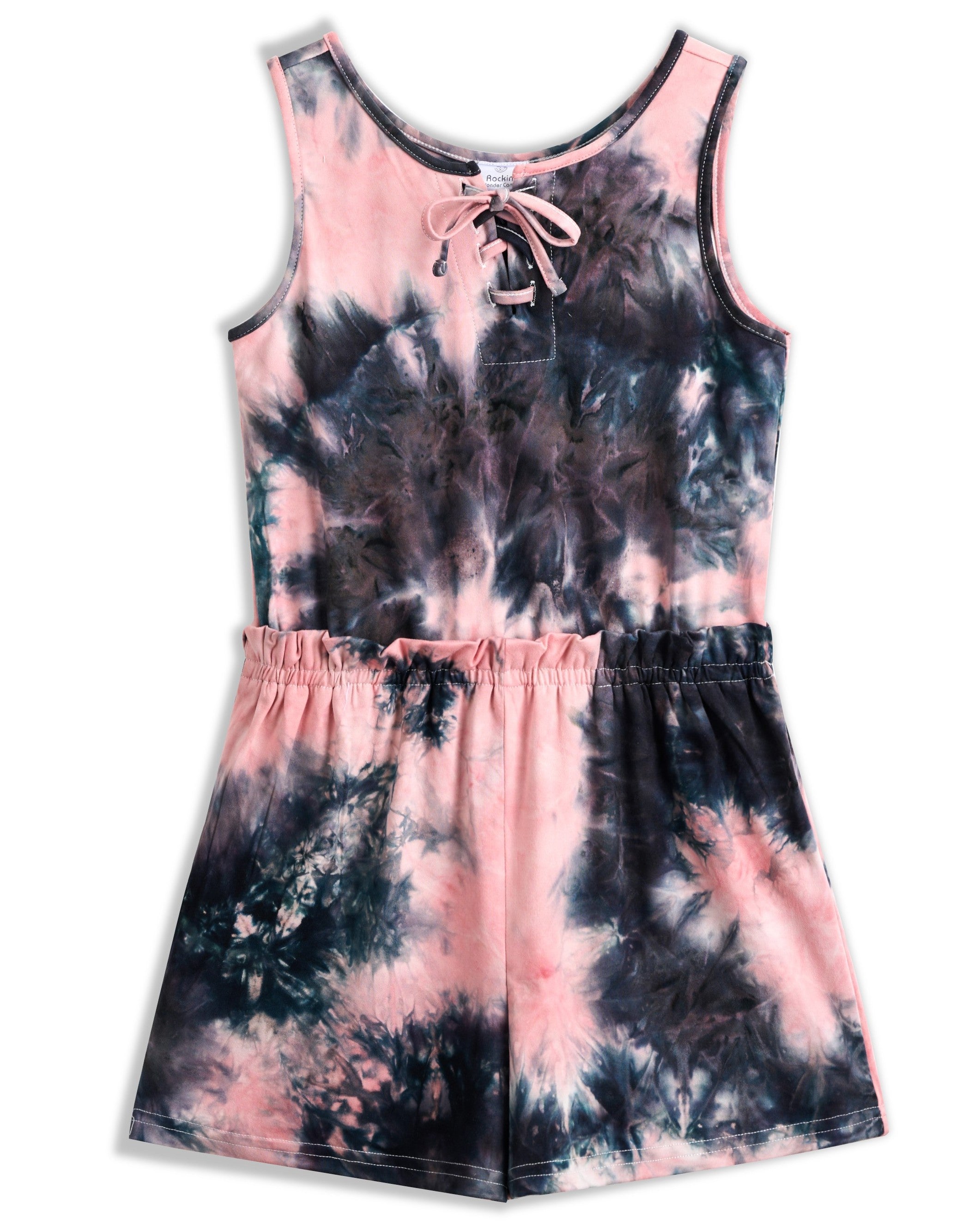 <img src="Pink-Black-Tie-dye-Sleeveless-Romper-Rockin-Wonder.jpg" alt="Pink Black Tie-dye Sleeveless Romper Rockin Wonder" loading="lazy">