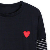 <img src="Black-Tee-Heart-Embroidery-Contrast-Sleeves-Top-Rockin-Wonder.jpg" alt="Black Tee Heart Embroidery Contrast Sleeves Top Rockin Wonder" loading="lazy">
