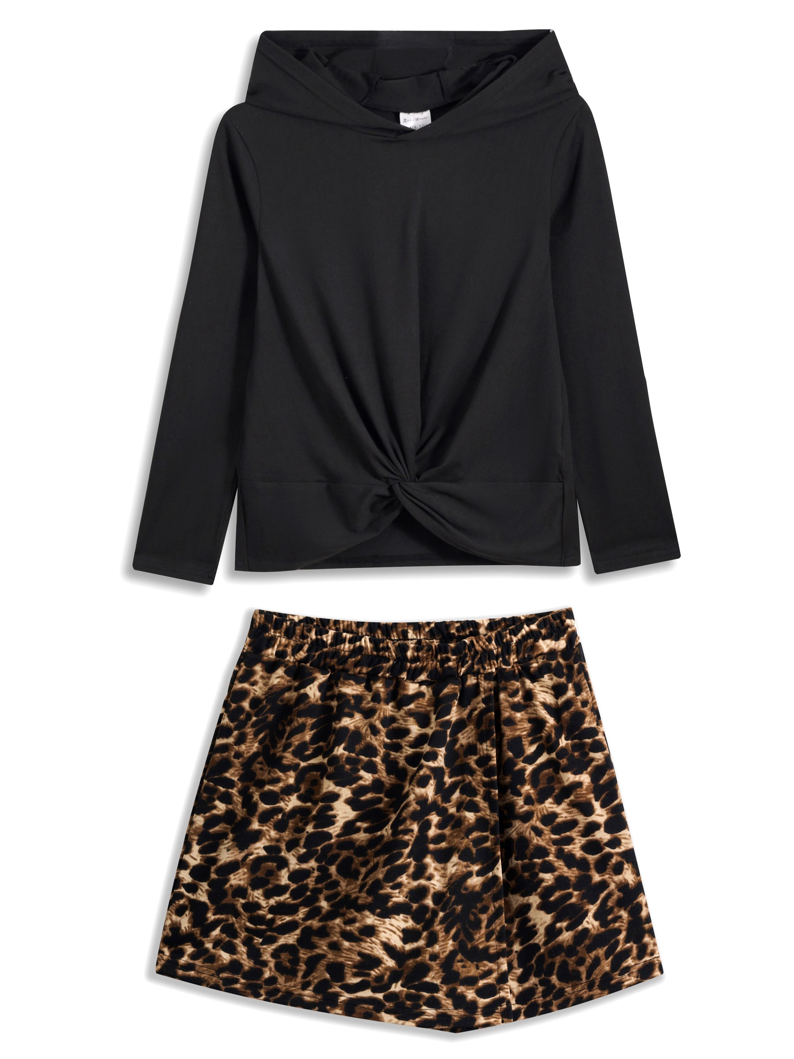 <img src="Black-Long-Sleeve-Twist-Front-Hoodie-Leopard-Print-Skorts-Rockin-Wonder.jpg" alt="Black Long Sleeve Twist Front Hoodie Leopard Print Skorts Rockin Wonder" loading="lazy">