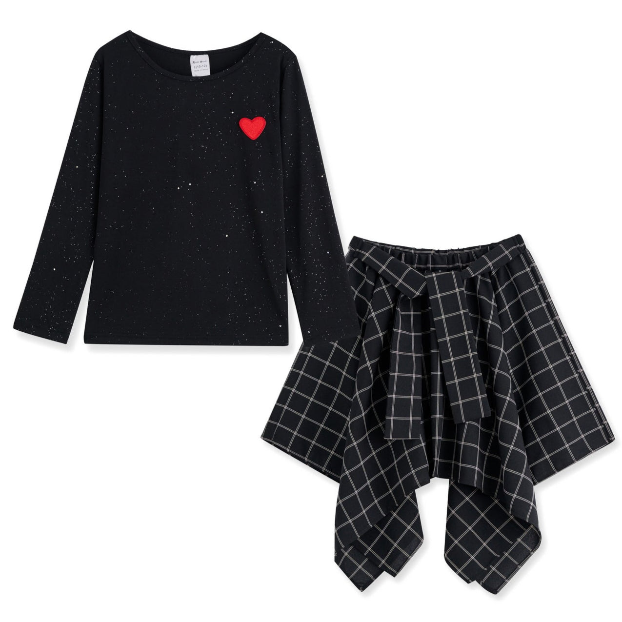<img src="Black-Tee-Heart-Embroidery-Long-Sleeves-Top-White-Black-Plaid-Handkerchief-Skirt-Rockin-Wonder.jpg" alt="Black Tee Heart Embroidery Long Sleeves Top White Black Plaid Handkerchief Skirt Rockin Wonder" loading="lazy">