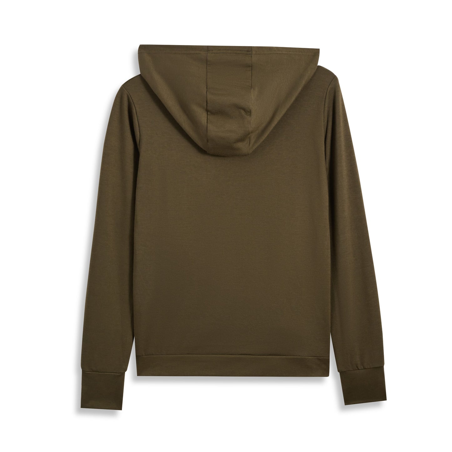 Green Crisscross-Hem Hoodie