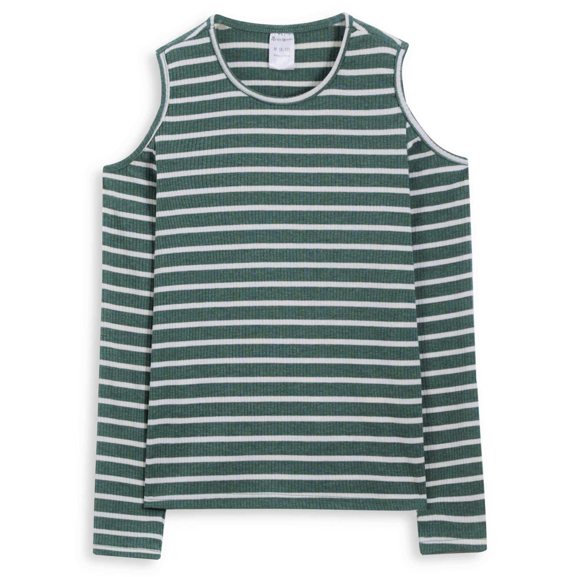 <img src="Green-White-Stripe-Rib-Knit-Cold-Shoulder-Long-Sleeve-Tee-Rockin-Wonder.jpg" alt="Green White Stripe Rib Knit Cold Shoulder Long Sleeve Tee Rockin Wonder" loading="lazy">