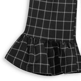 <img src="Black-White-Windowpane-Ruffled-Hem-Flare-Pants-Rockin-Wonder.jpg" alt="Black White Windowpane Ruffled Hem Flare Pants Rockin Wonder" loading="lazy">